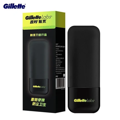 Gillette Labs-caja de viaje para maquinilla de afeitar, Estuche De Viaje portátil para afeitadora, caja de almacenamiento resistente a caídas y polvo para maquinillas de afeitar Gillette Labs