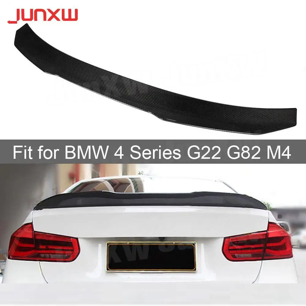 

Dry Carbon Rear Spoiler For BMW 4 Series G22 G82 M4 Coupe 2020+ Car Rear Trunk Duck Spoiler Wing Accessories