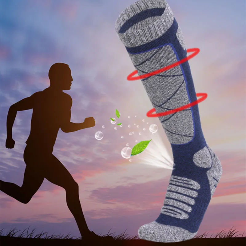 

Long men's ski socks, outdoor sports thickening mountaineering socks