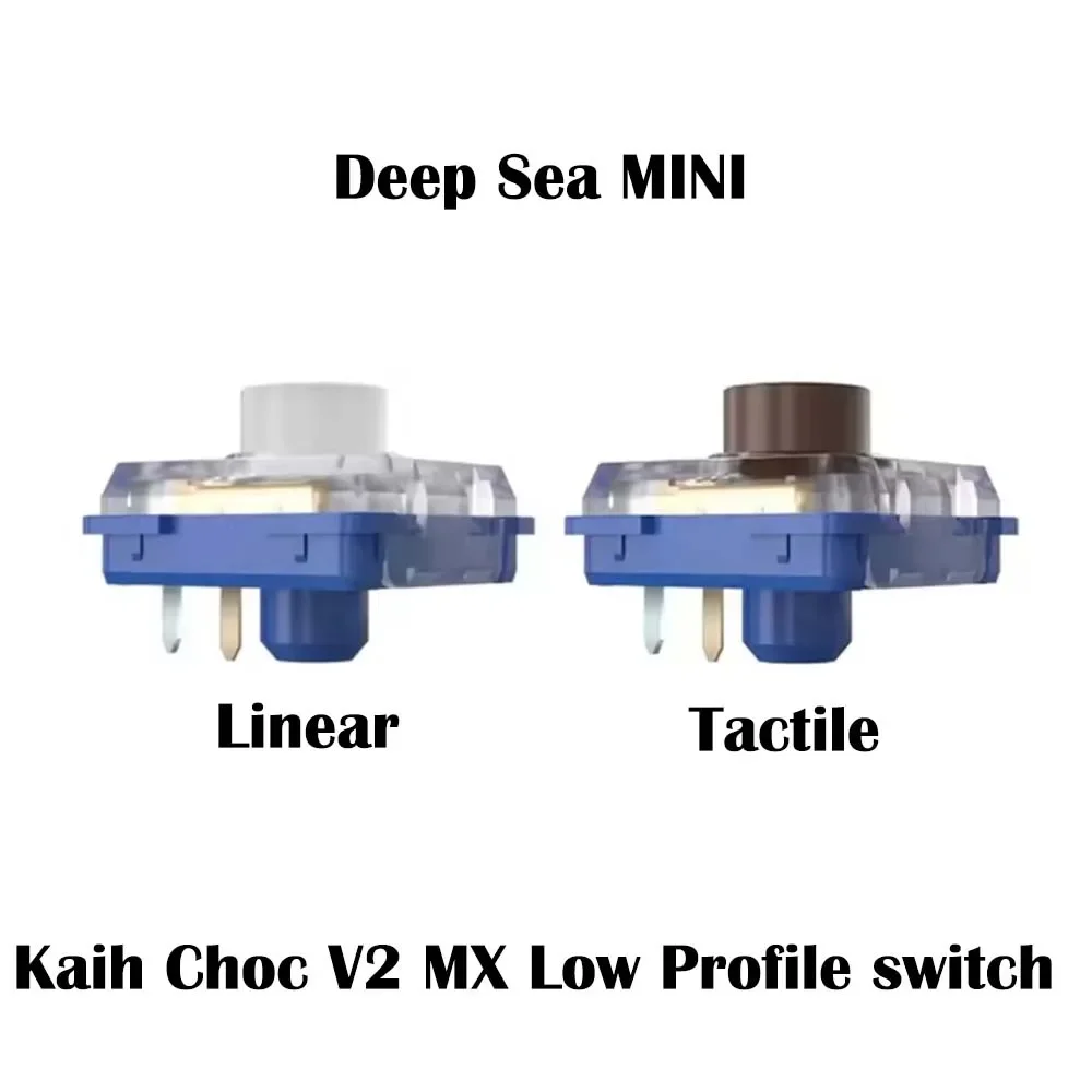 

Kailh Deep Sea MX Low Profile 1353 RGB Choc V2 Silent Switches MINI Linear Tactile Switch for Customized Low Profile Mechanical