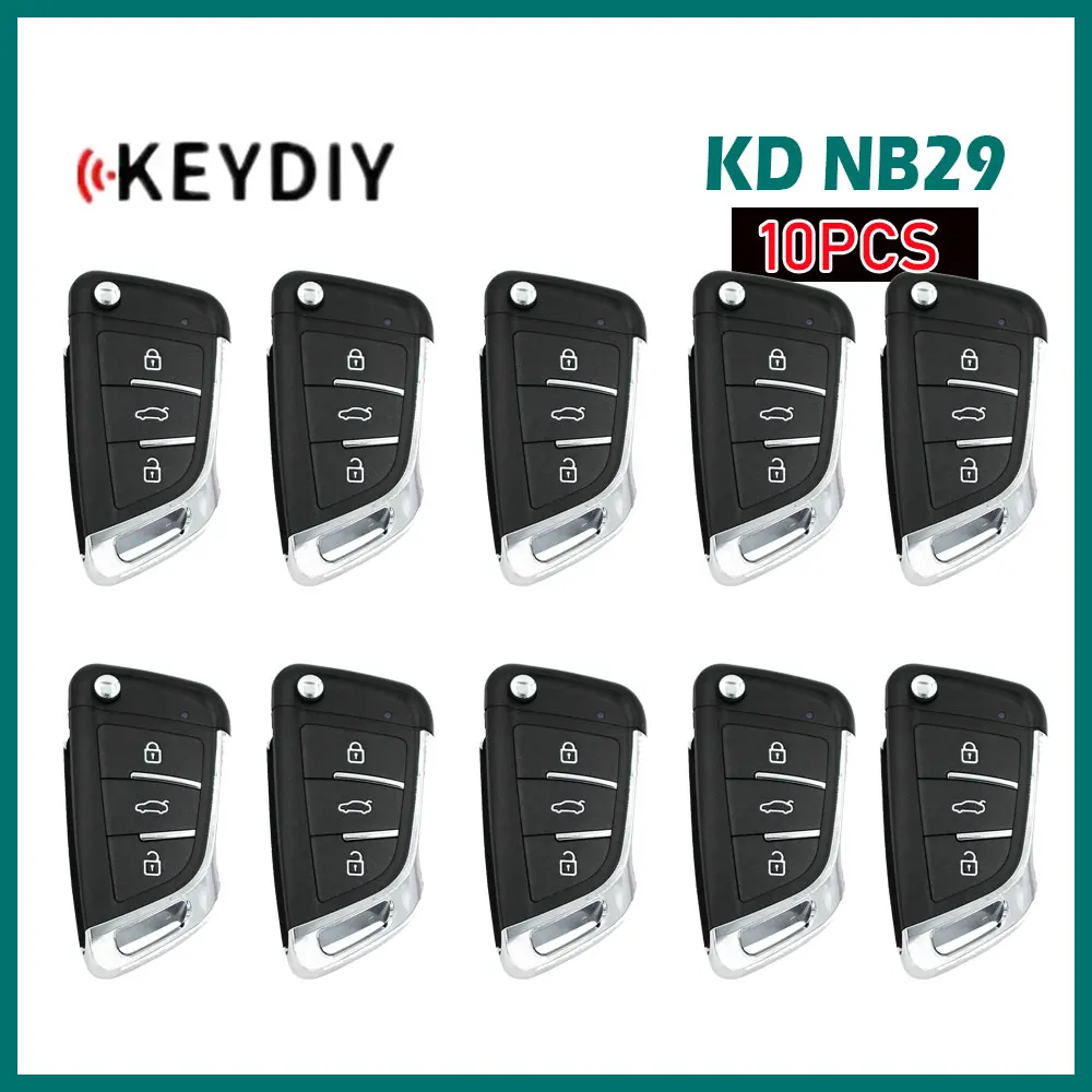 10pcs KEYDIY NB29 Multi-functional Car Remote Key 3 Buttons Car Remote Key for KD900/MINI/KD-X2 Key Programmer NB Series Car Key