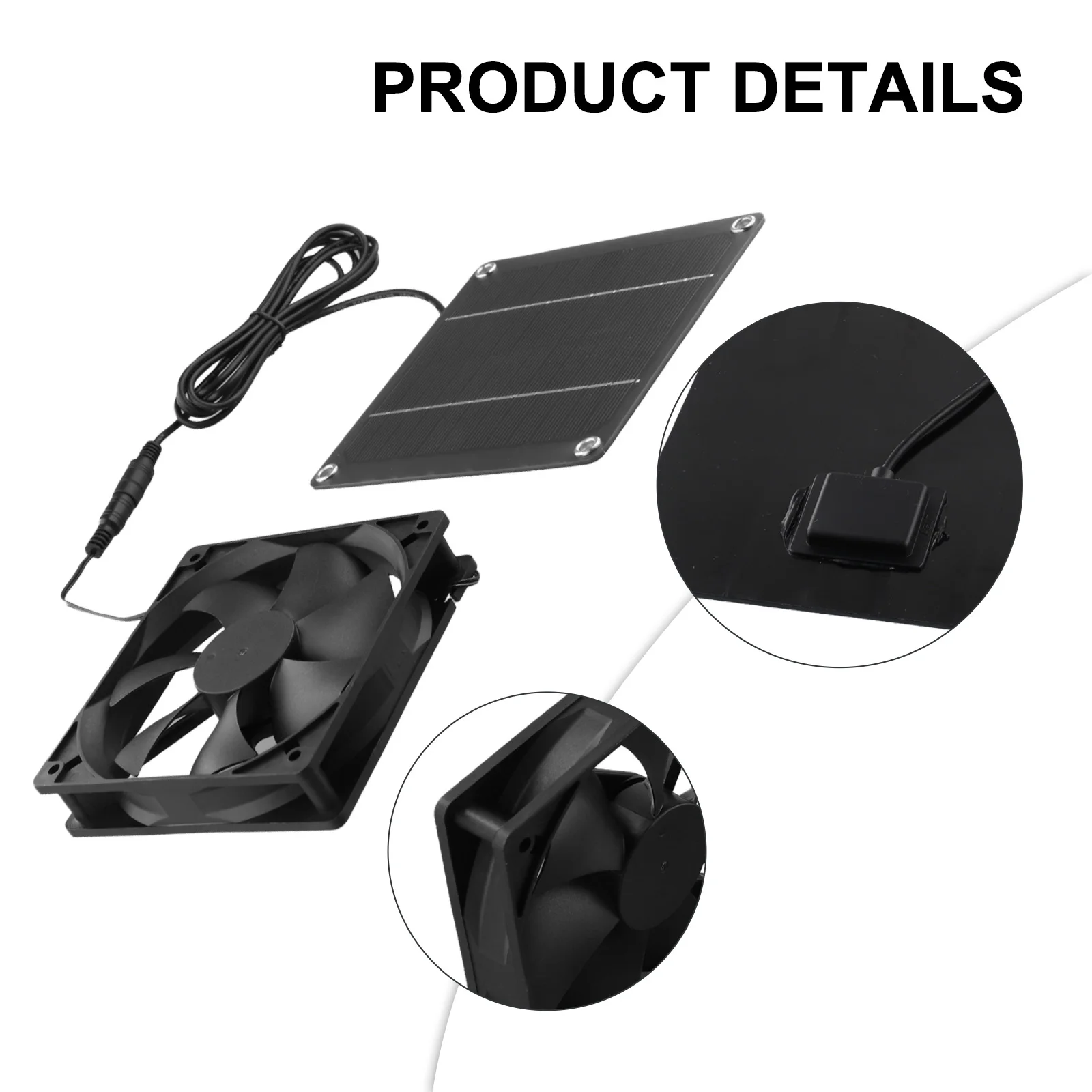 Тепличный вытяжной вентилятор Вентилятор Объем воздуха Вентилятор для путешествий Скорость свежего воздуха Монокристаллический кремний Активный отдых на свежем воздухе