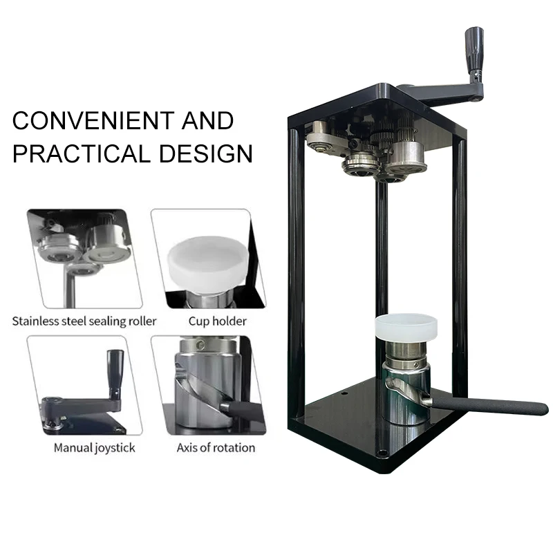 Factory direct sales stainless steel pet tank sealing machine semi-automatic bottle manual use milk tea coffee shop