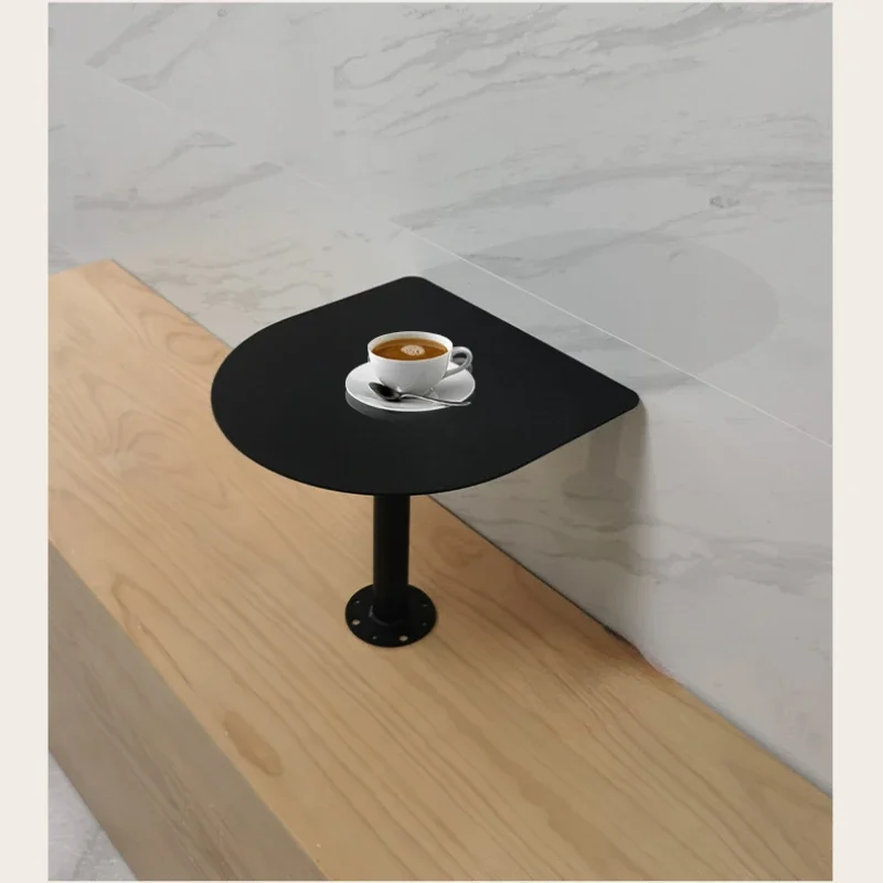 Commercial Milk Tea Shop Wall Installed Iron Art Tea Table Coffee Shop Against The Wall Hanging Table Province Space Small Table