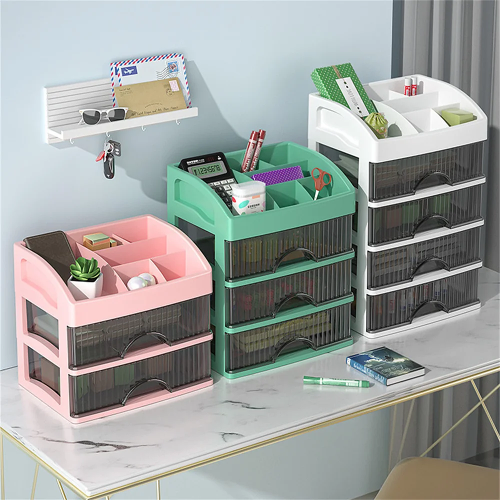 Drawer Jewelry Makeup Storage Box Plastic Make Up Large Capacity Storage Box Nail Polish Lipstick Skincare Cosmetic Storage Boxs