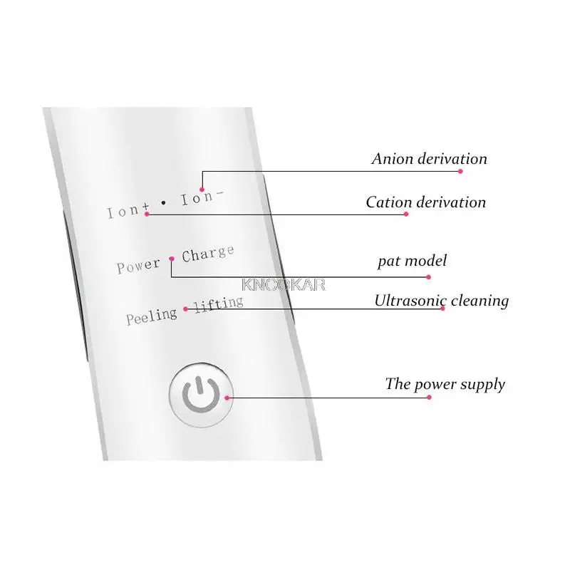 آلة رفع الجلد بالموجات فوق الصوتية تبديد الرؤوس السوداء منظف أيون أداة مقدمة تدليك والاسترخاء D293