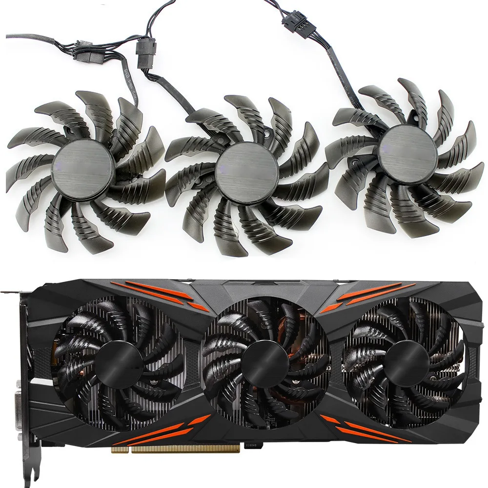 Ventilador de refrigeración para tarjetas de vídeo de juegos, 75MM, 0.35A, para Gigabyte AORUS GTX 1080 1070 Ti G1 o GTX 1070Ti G1, 1 piezas