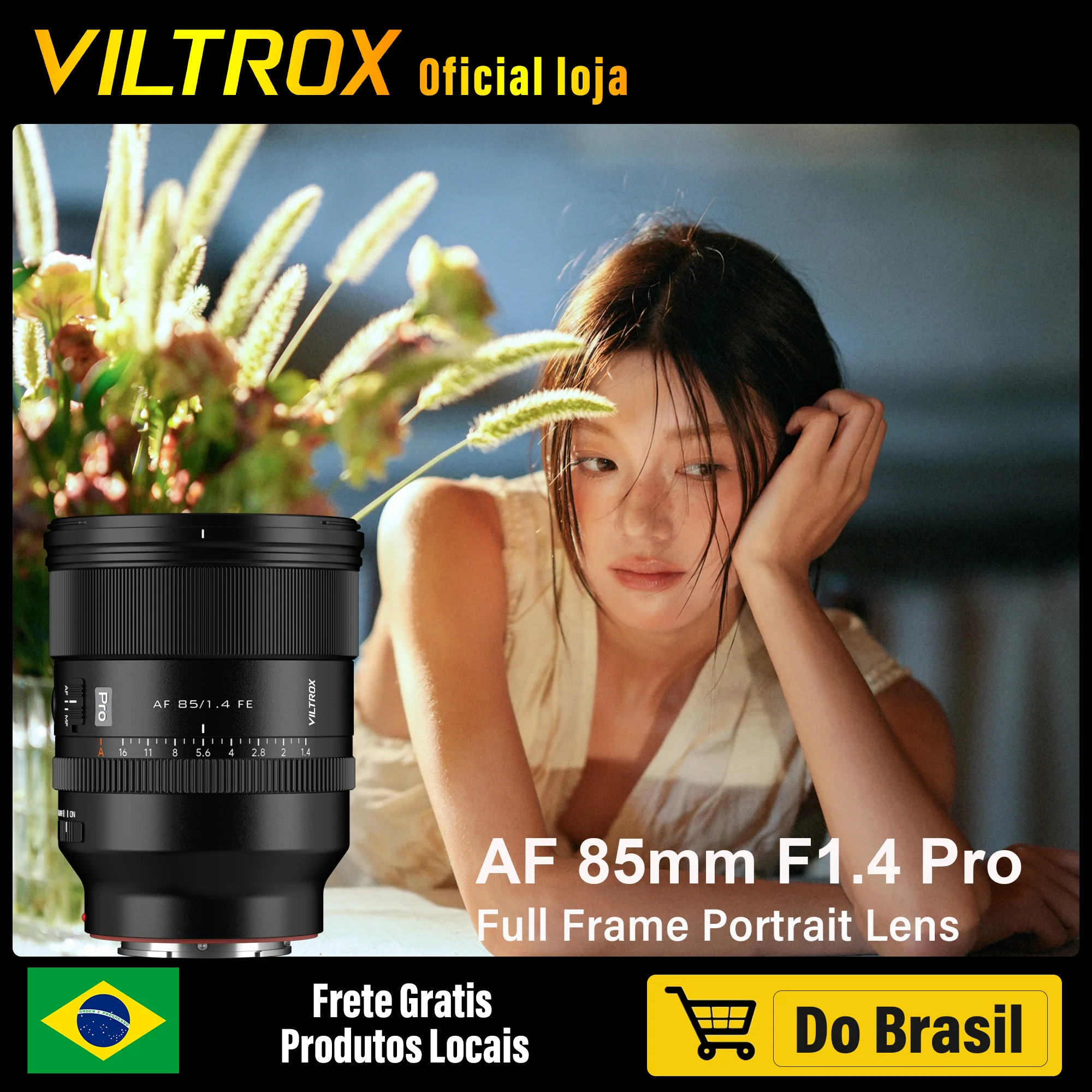 Viltrox 50mm 1.4 85mm f1.4 pro Sony full frame lente câmera retratos de quadro completo lente da câmera grande abertura para câmera sony e mount a7c2 ZV-E1 fx3 a7m4 a1 a9