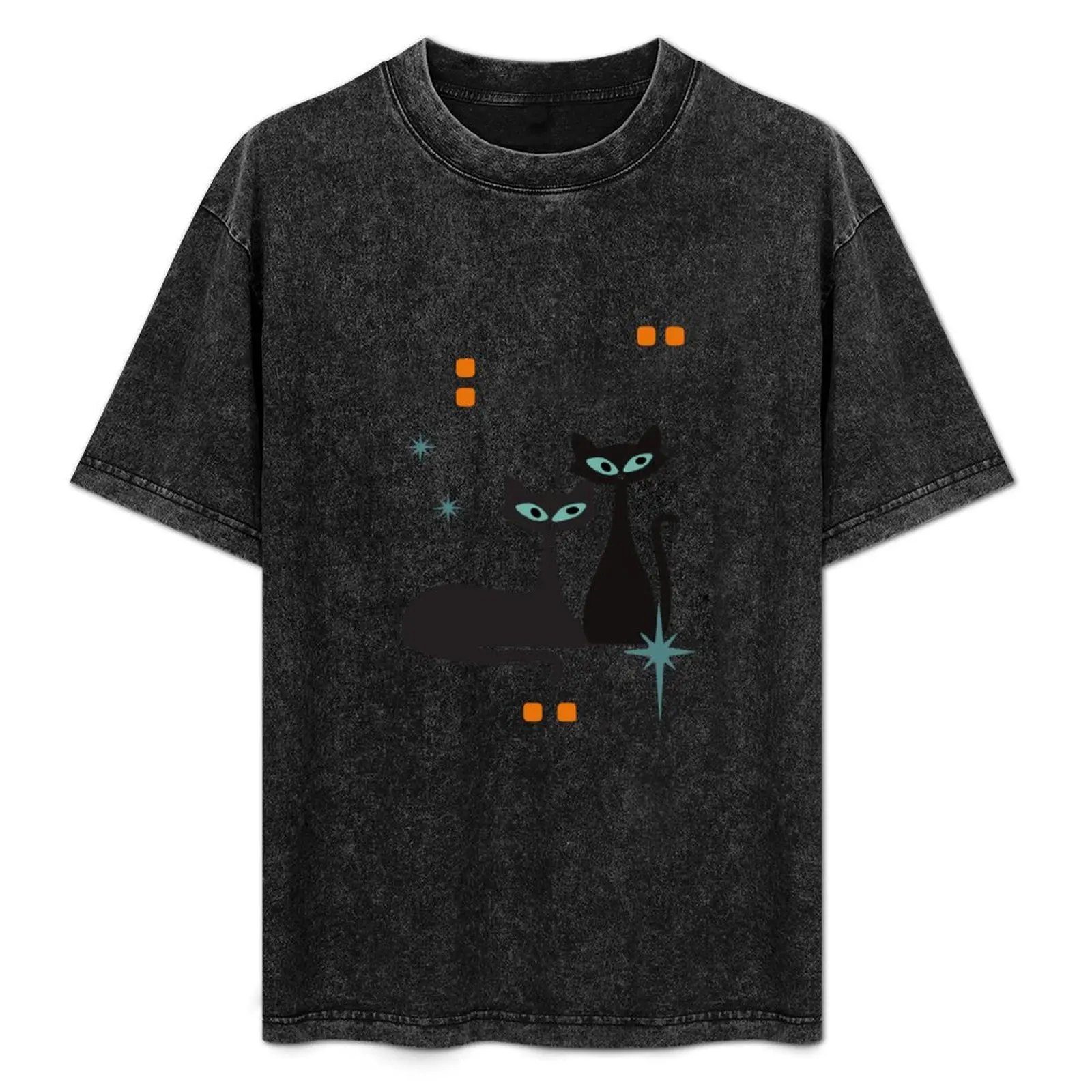 Twin atomic cats T-Shirt graphics oversized mens clothing