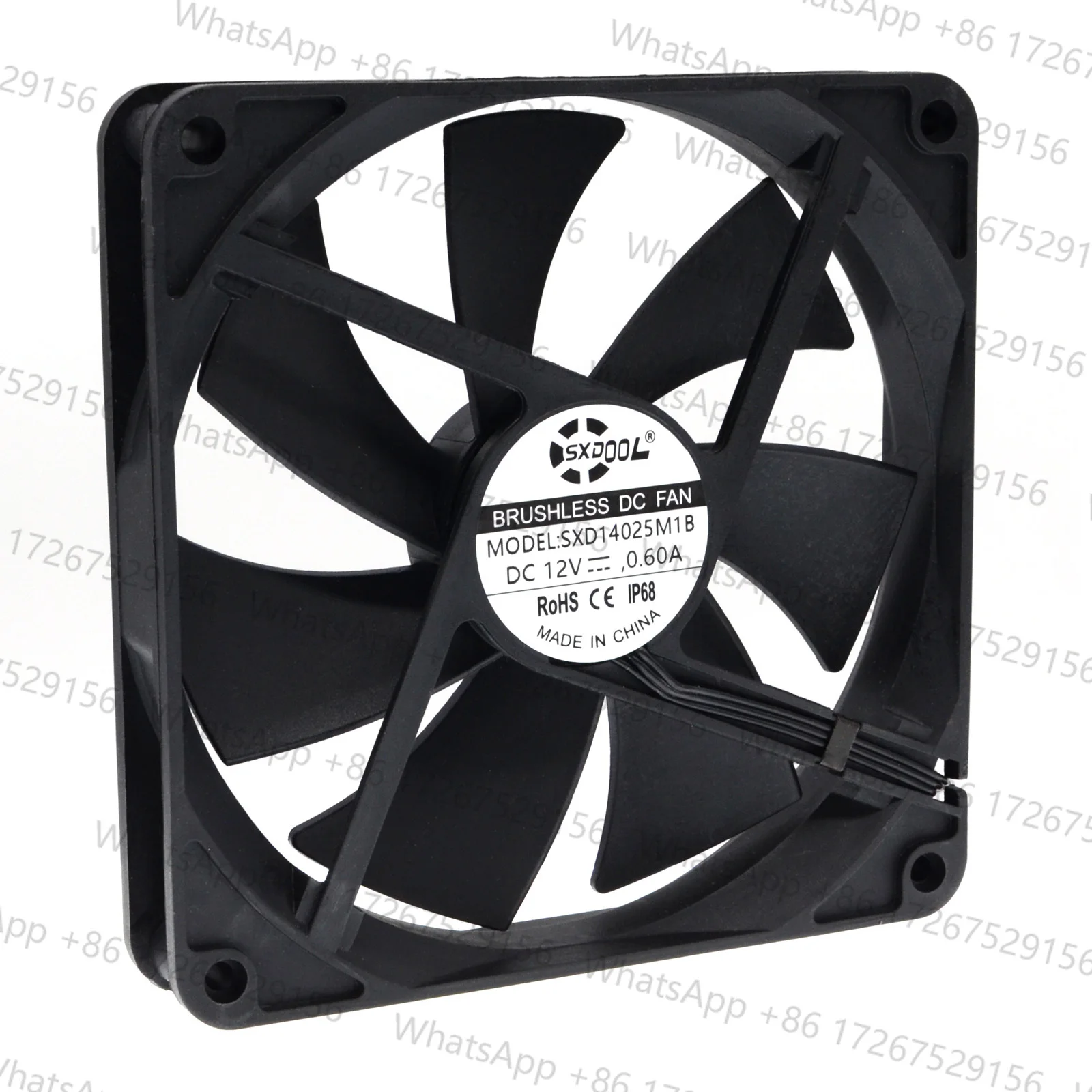 140mm 14cm Computer Case Cooling Fan PC Waterproof Dustproof,2900RPM 140X140X25mm Dual Ball 12V,High Speed IP68 Cooler