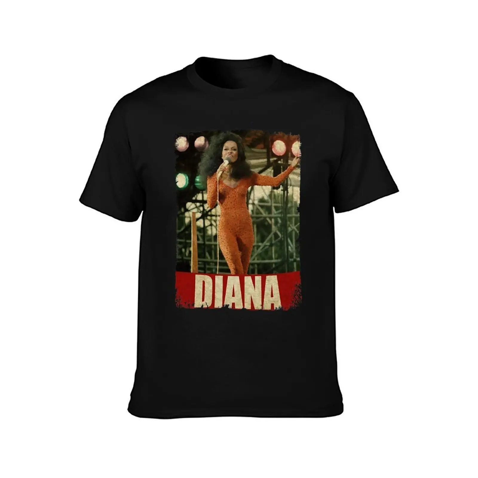Diana Ross - RETRO STYLE (1) T-Shirt, Summer Casual Cotton Tee, Oversized Streetwear Tops, Vintage Graphic Print, 100% Cotton