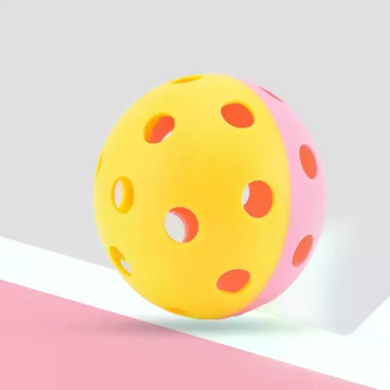 Indoor Pickleball Balls Paddle Ball 72mm Pickleball Sport Training Practice Plastic Pickleball Hollow Balls