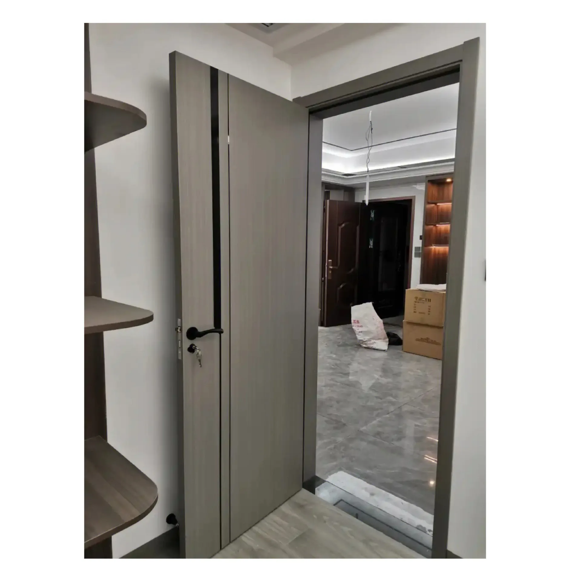 

Guangdong Zhongshan wooden door solid wood composite door simple atmosphere sound insulation