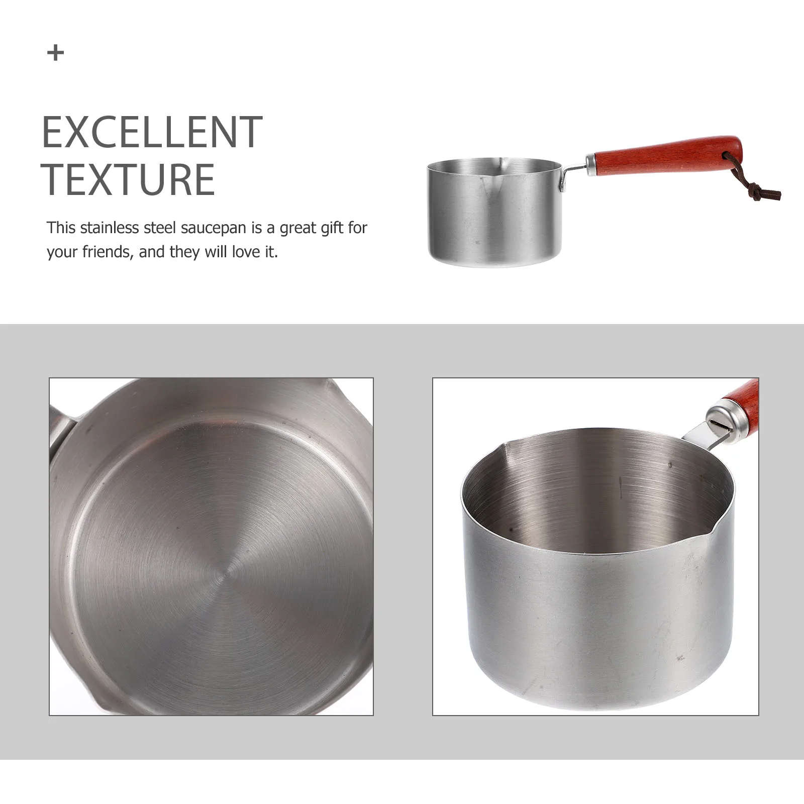 

Stainless Steel Stainless Steel Pour Oil Pan Wok H Pour Spout Design Right Left H Use Kitchen Cookware Small Pot