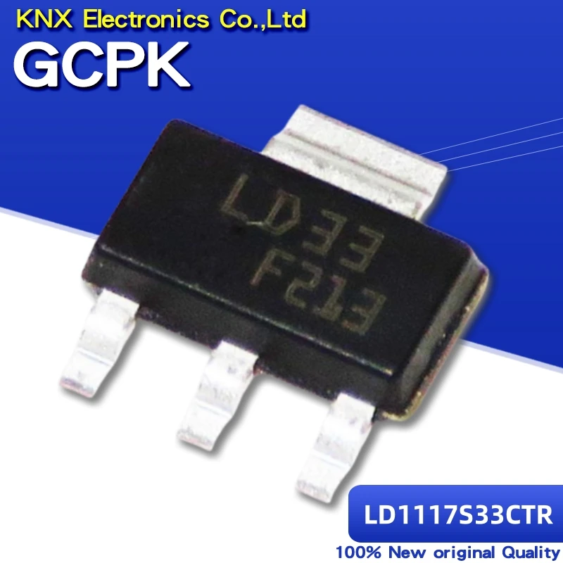 10pcs 100% original new SOT223 LD1117S33CTR LD1117S33 SOT-223 LD33 IC REG LDO 3.3V 950MA