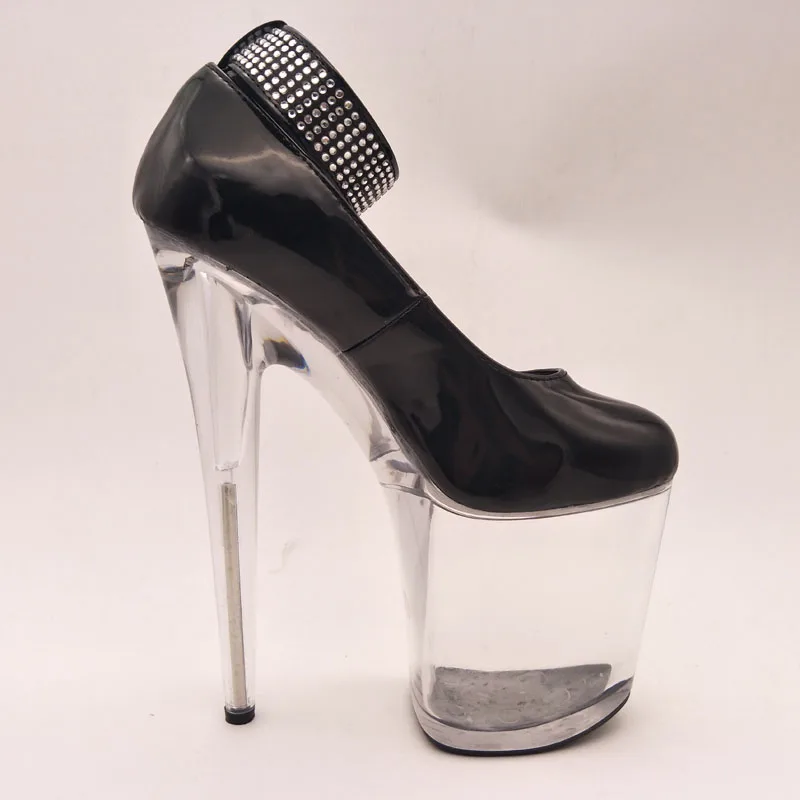 LAIJIANJINXIA New 20CM/8inches PU Upper Fashion Sexy Exotic High Heel Platform Party Women Pumps Pole Dance Shoes D112