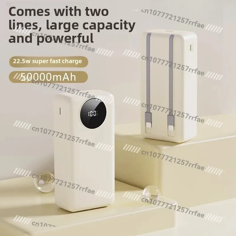 Bring Your Own Cable 50000 MAh Power Bank 22.5W Two-way Super Fast Charging Large Capacity Durable - view 2