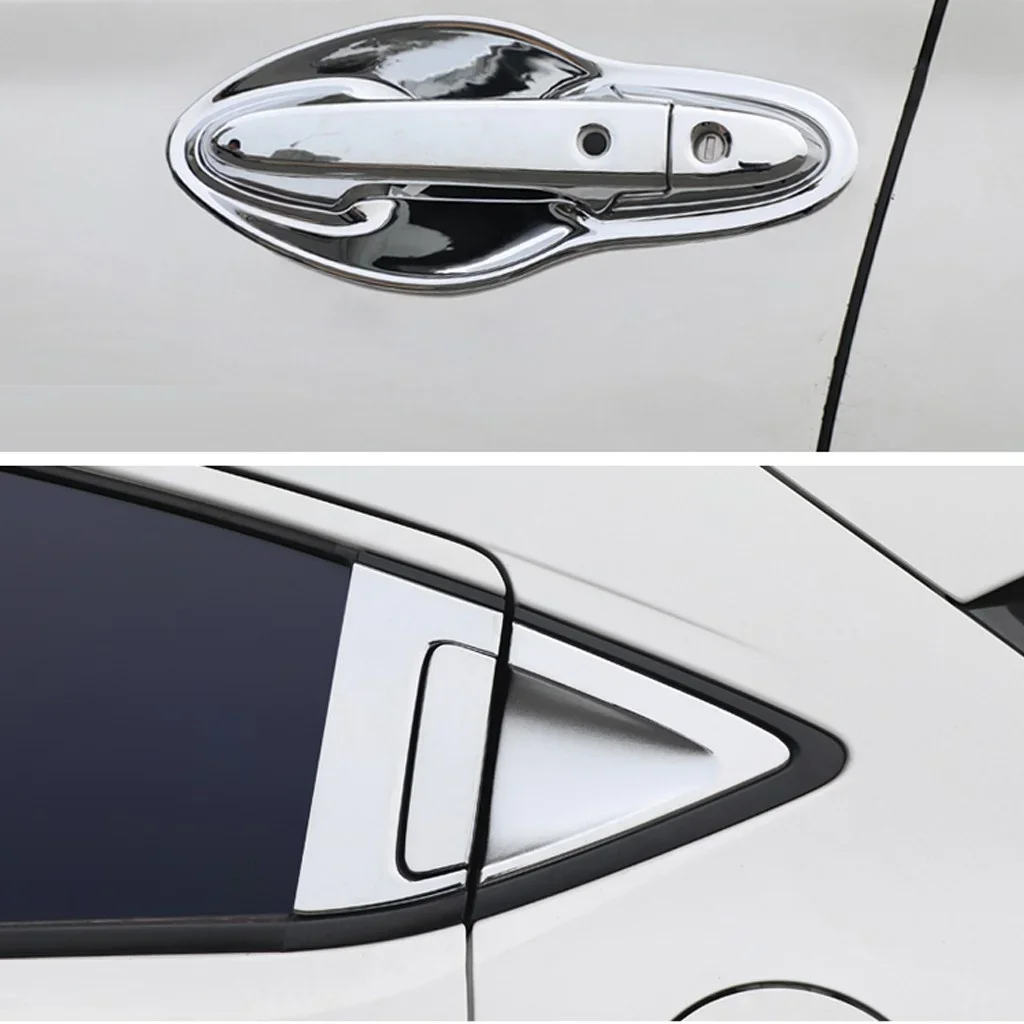 

Fit for HONDA HR-V 2015-2020 Chrome Silver Car Door Handle Bowl Cover Trim