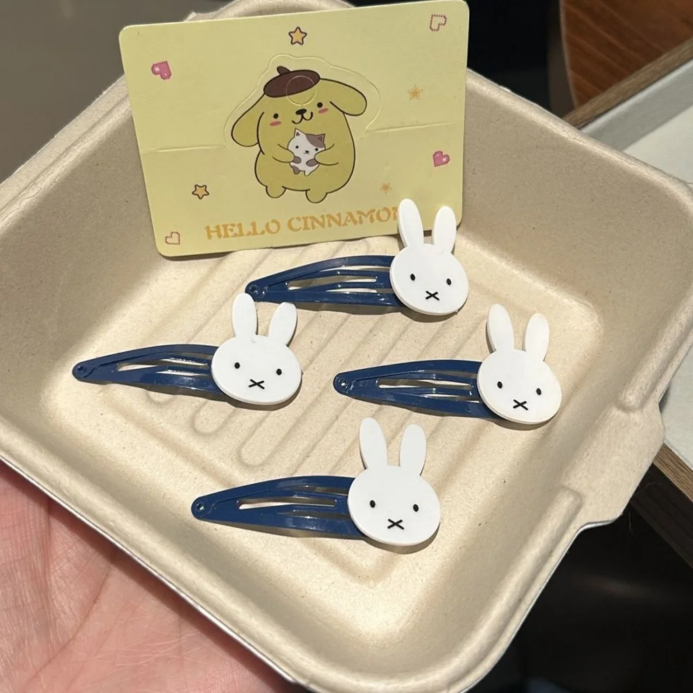 Süße Miffy Kawaii Cartoon Haargummi Haarnadel Süße Pony Clip Seitenclip Mädchen Geburtstag Weihnachtsgeschenk – Detail 5