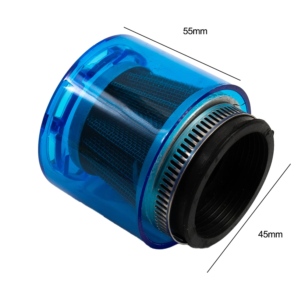 45mm Motorcycle Air Filter With Plastic Cover Splash-Proof For 50cc 110cc 125cc 140cc 200cc For ATV For Dirt Bike Quad/