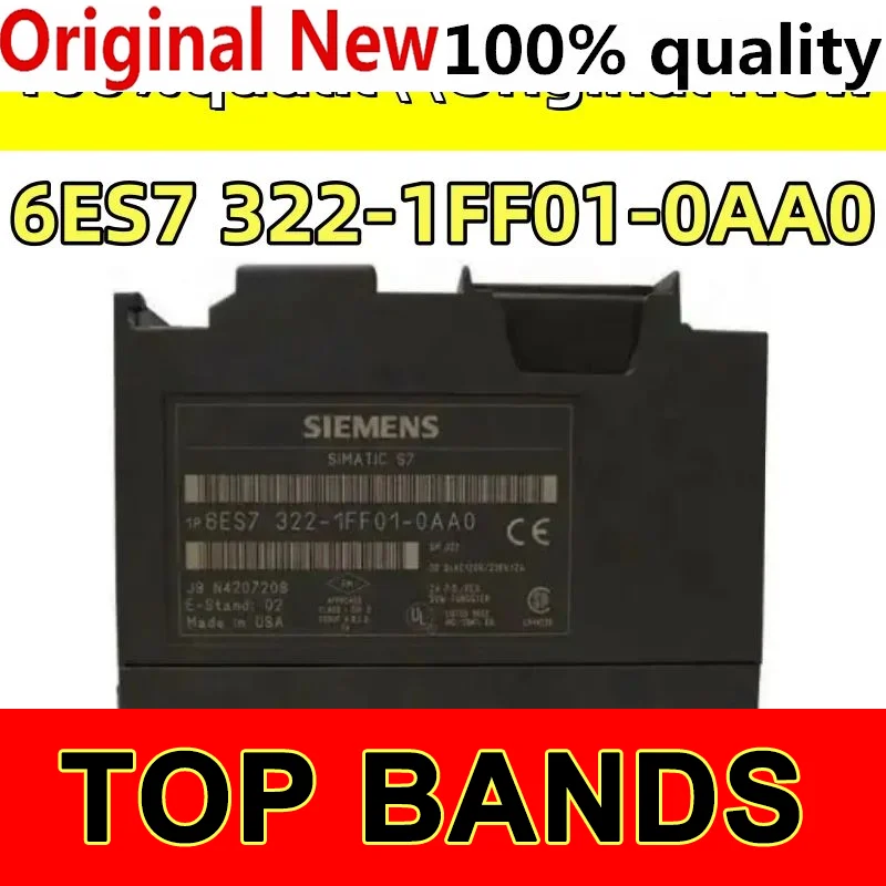 

100% new original PLC 6ES7322-1FF01-0AA0 S7-300 Output SM 322 Module Potential Isolation 8 DA 120/230V AC 1A 1 20-pin Module