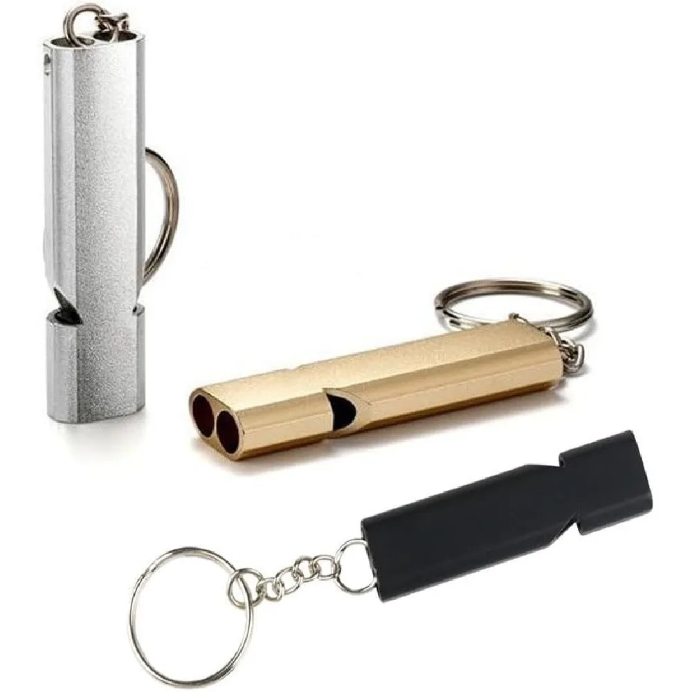 Outdoor Survival Whistle, High Pitch Emergency Whistle for Camping, Hiking, Boating, and Dog Training, Loud Sound with 45° Angle Design (Random Color)