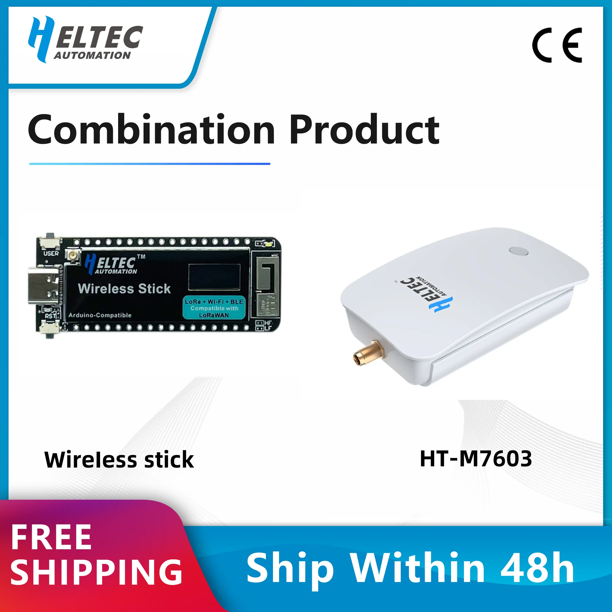 

Heltec HT-M7603 LoRa Gateway Ethernet IoT With ESP32-S3FN8 LoRa Node Chip WireIess Stick Dev-Board Support Arduino