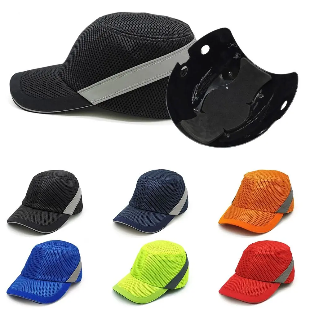 Multicolor Bump Cap Lightweight Work Safety Anti-collision Baseball Hat Head Protection Breathable Hard Lining Hat Industry