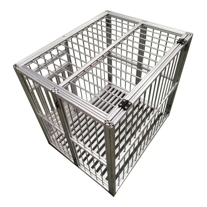 Strong aluminum alloy large folding dog house pet kennel cages creates