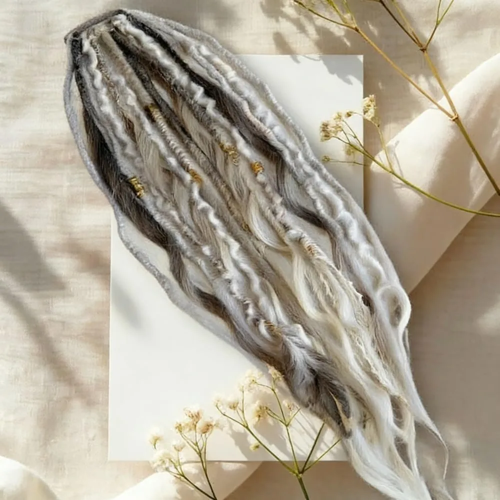 Elastic Dread Ponytail Boho with Hair Tie