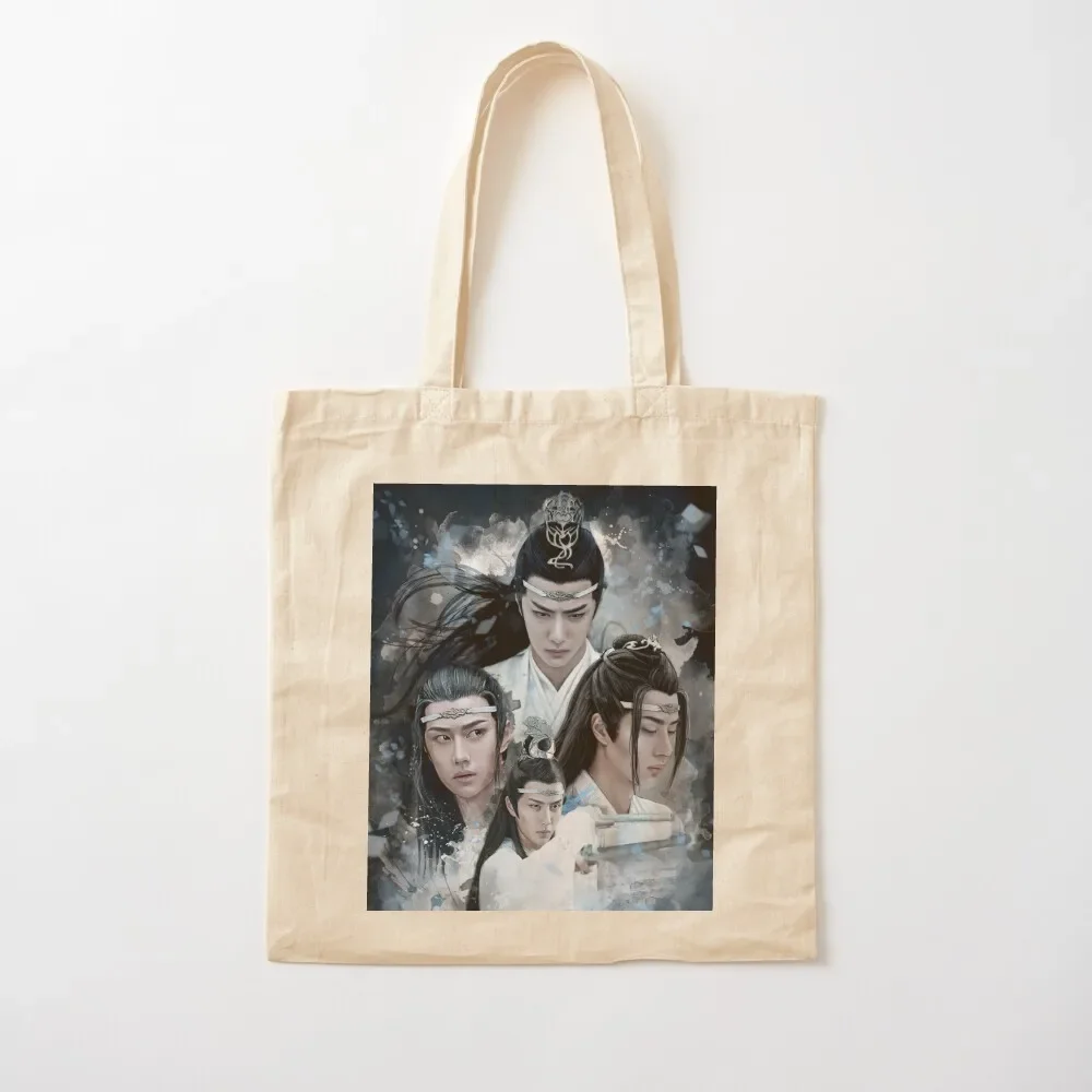 

The Untamed. Lan Wangji Tote Bag reusable shopping bags foldable reusable bag female bag