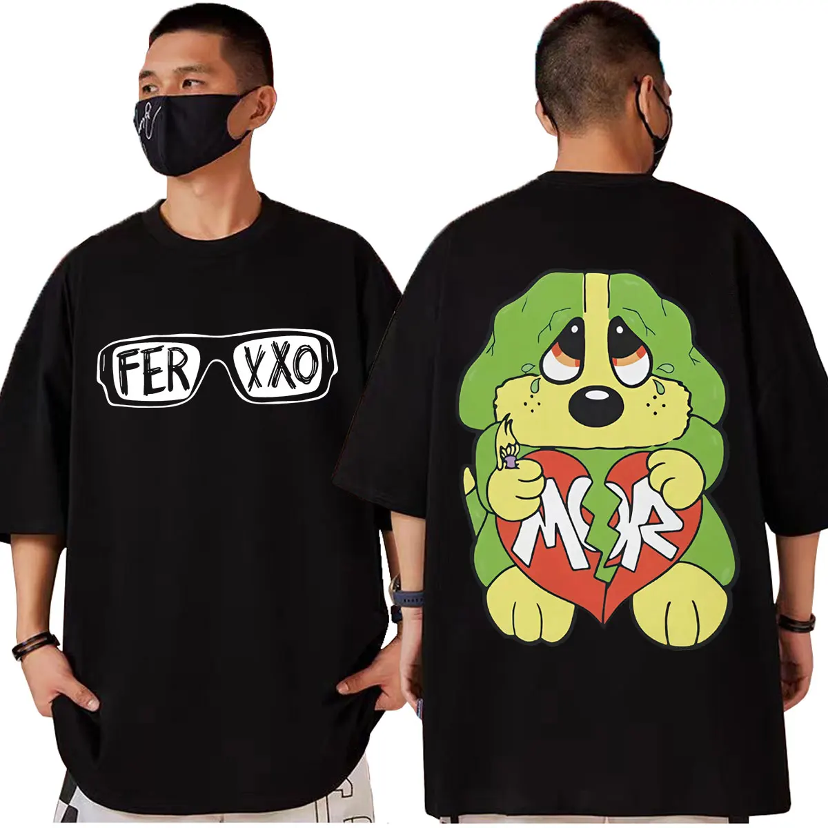

Rapper Feid Ferxxo Cartoon Merch T Shirt Men Women Clothing Fashion Hip Hop Short Sleeve T-shirt Harajuku Y2k Oversized T Shirts