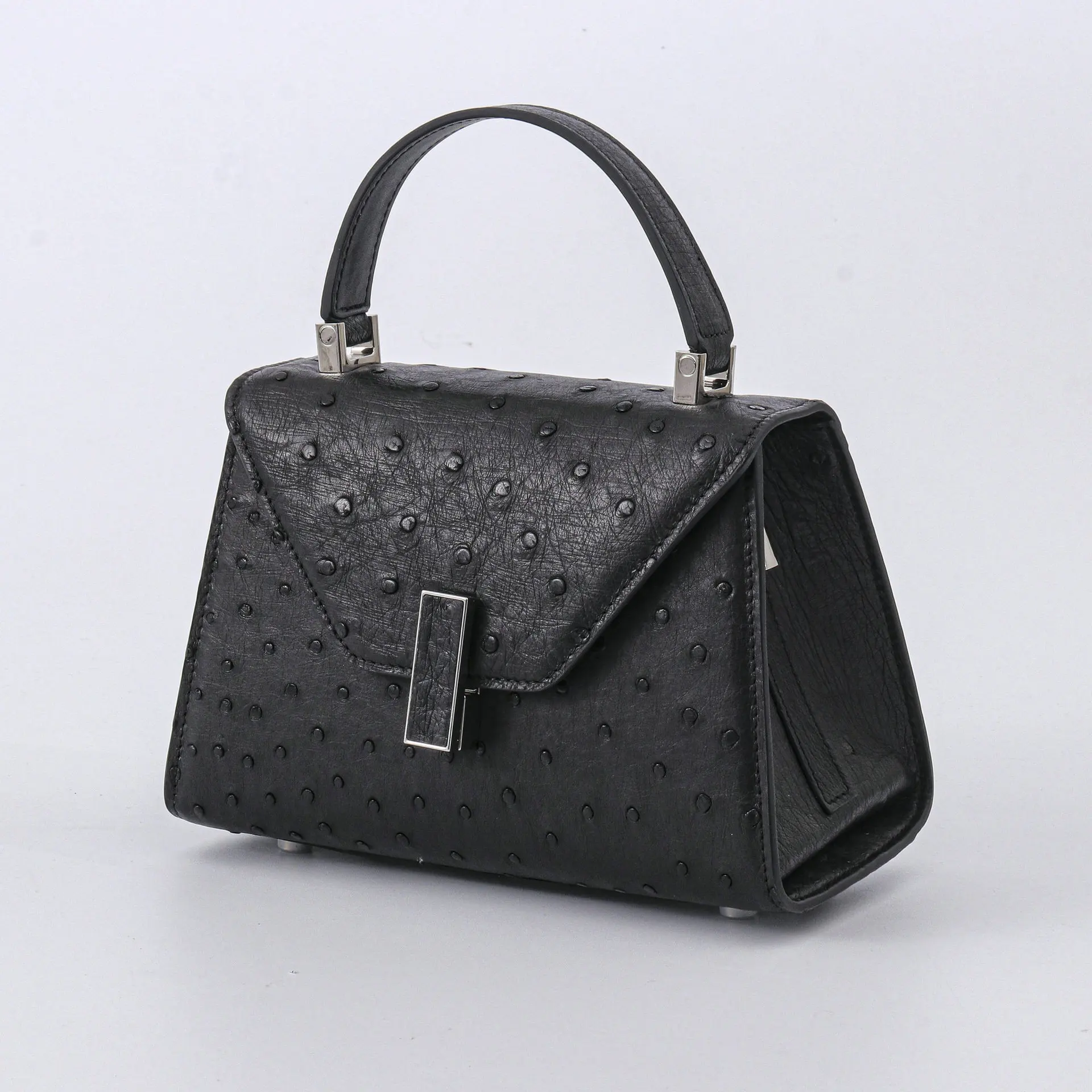 

2025 New Fashion Women's Handbag Genuine Leather High-end Shoulder Bag Small Size Ostrich Leather Crossbody Bag For Lady 45