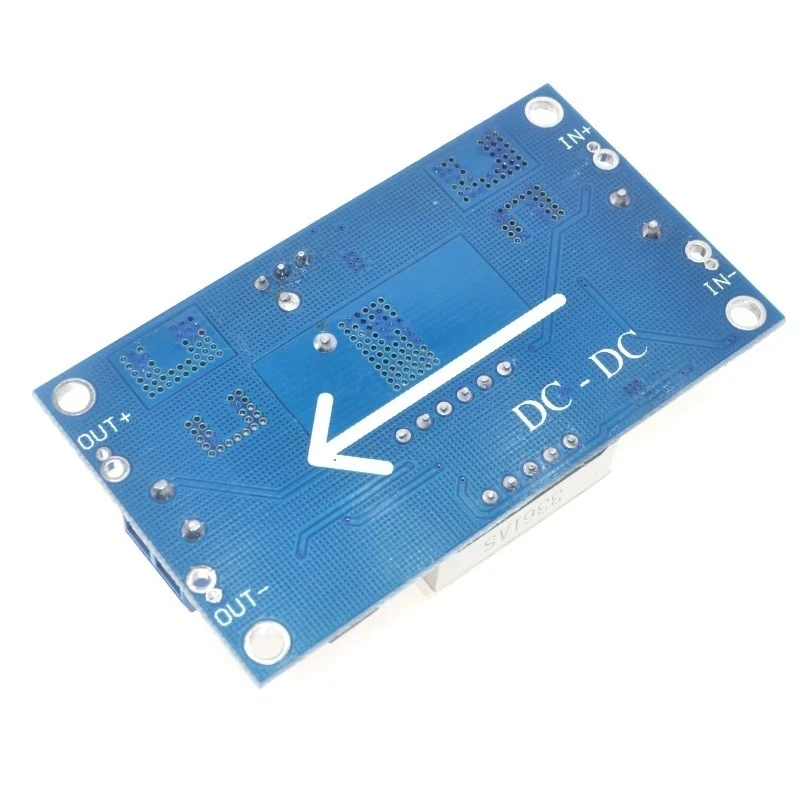 5A high-power 75W DC-DC adjustable buck-stabilized power supply module with voltmeter display