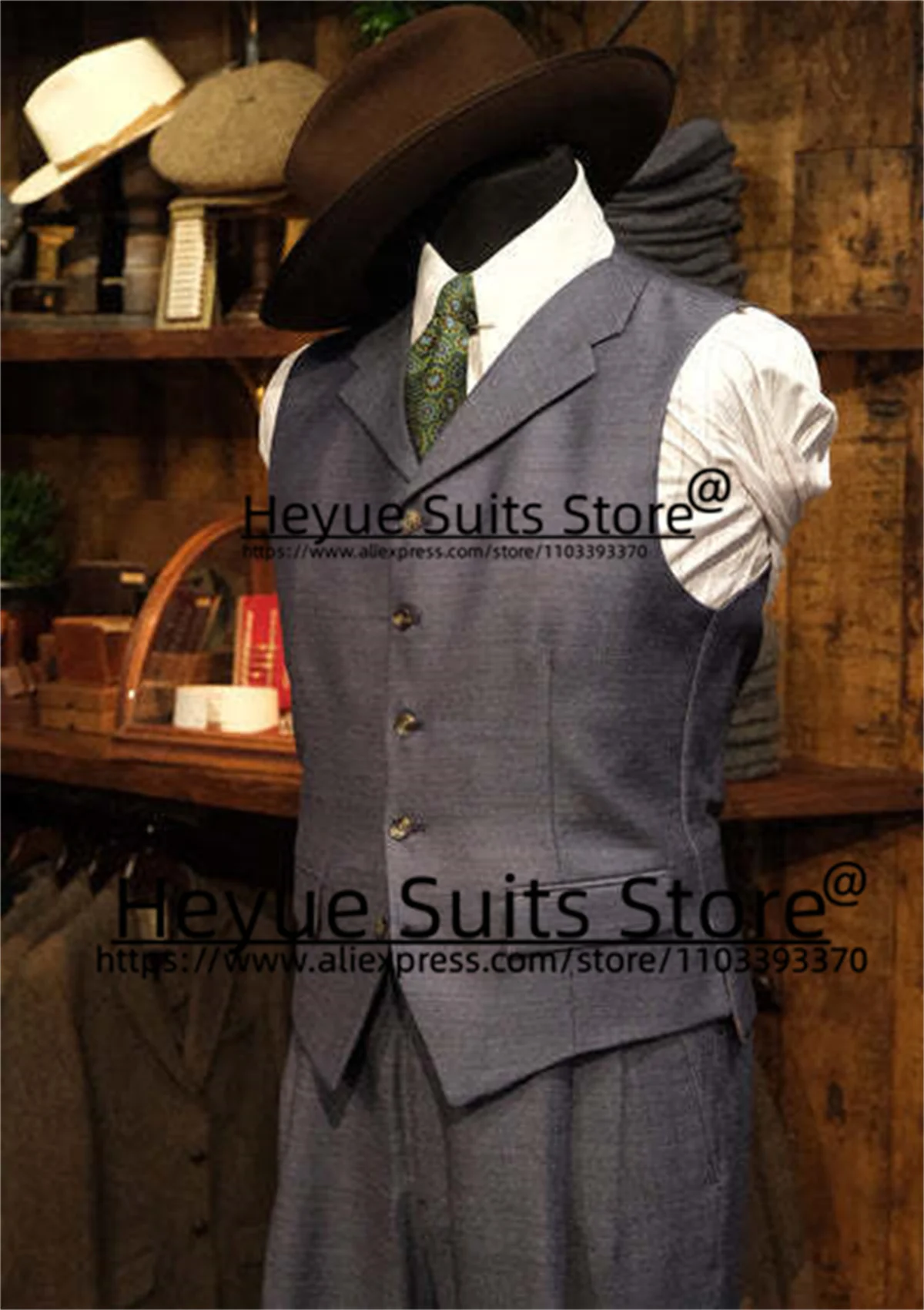 Classic Dark Gray 3Pcs Sets Formal Suits For Men Slim Fit Custome Notched Lapel Groom Tuxedos Business Male Blazer Costume Homme