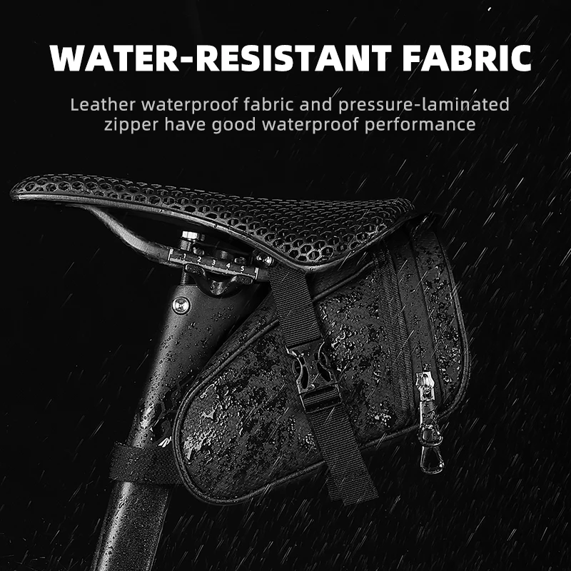 Rainproof Bike Saddle Bag Reflective MTB Road Bicycle Tail Bag Small Storage Cycling Seat Tail Rear Tool Pouch Bag Bicycle Tool