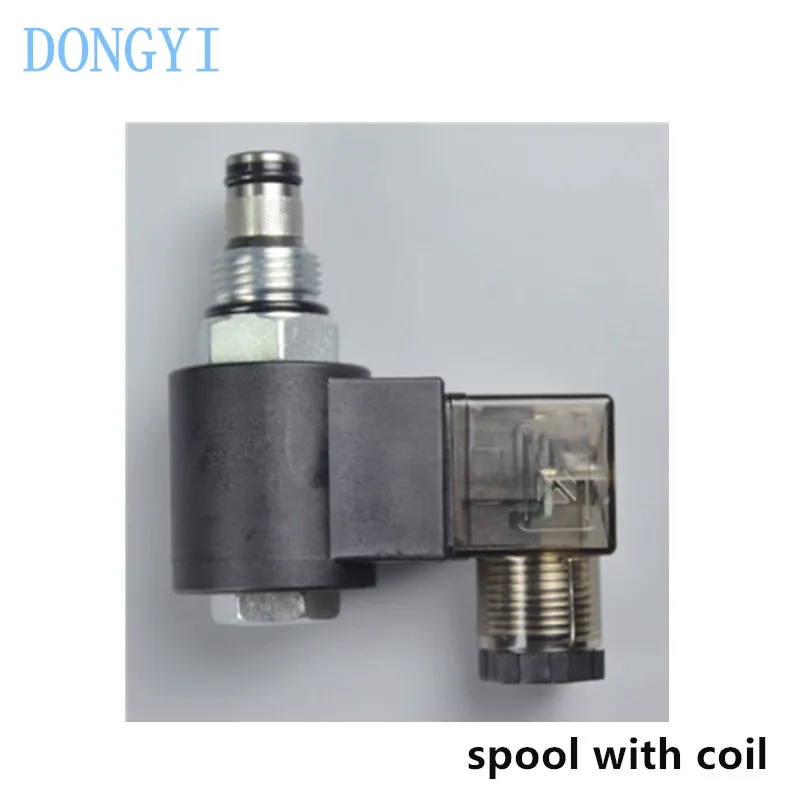 Hydraulic Threaded Cartridge Solenoid Valve Normally Closed DHF08-220 SV08-20 LSV08-2NCP DC24V DC12V AC220V V2068