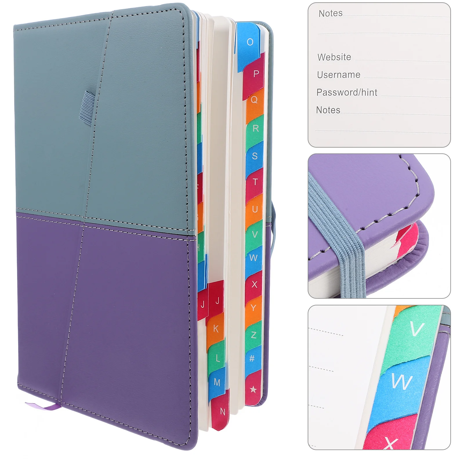 SECFOU Draagbare wachtwoordorganizer Codeboek Veilige opslag