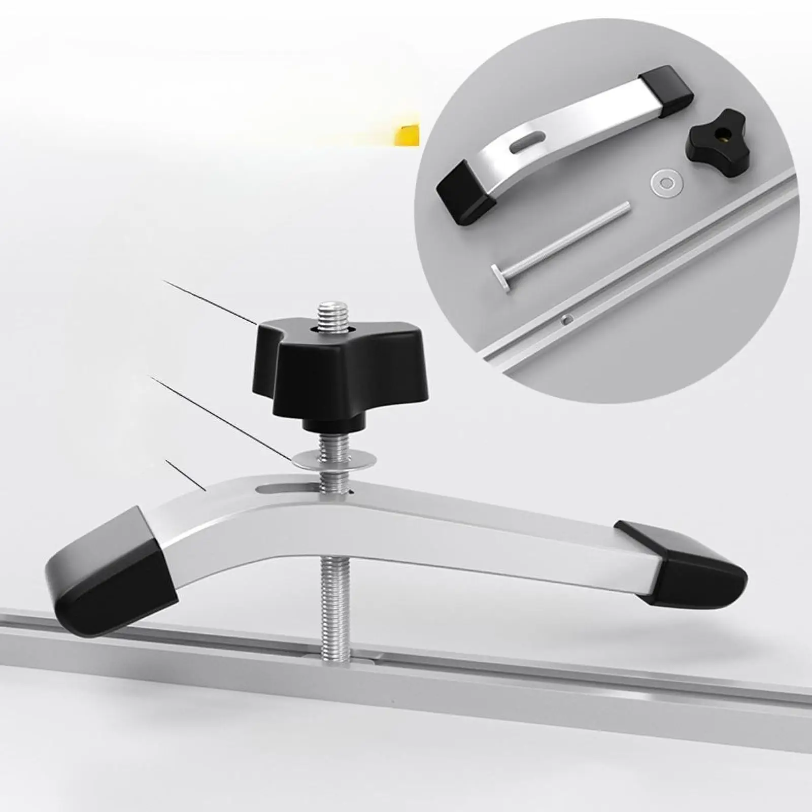 T-track Hold Down Clamp T Slot Clamp for Workholding Aluminum Alloy for Routers and Drill Presses