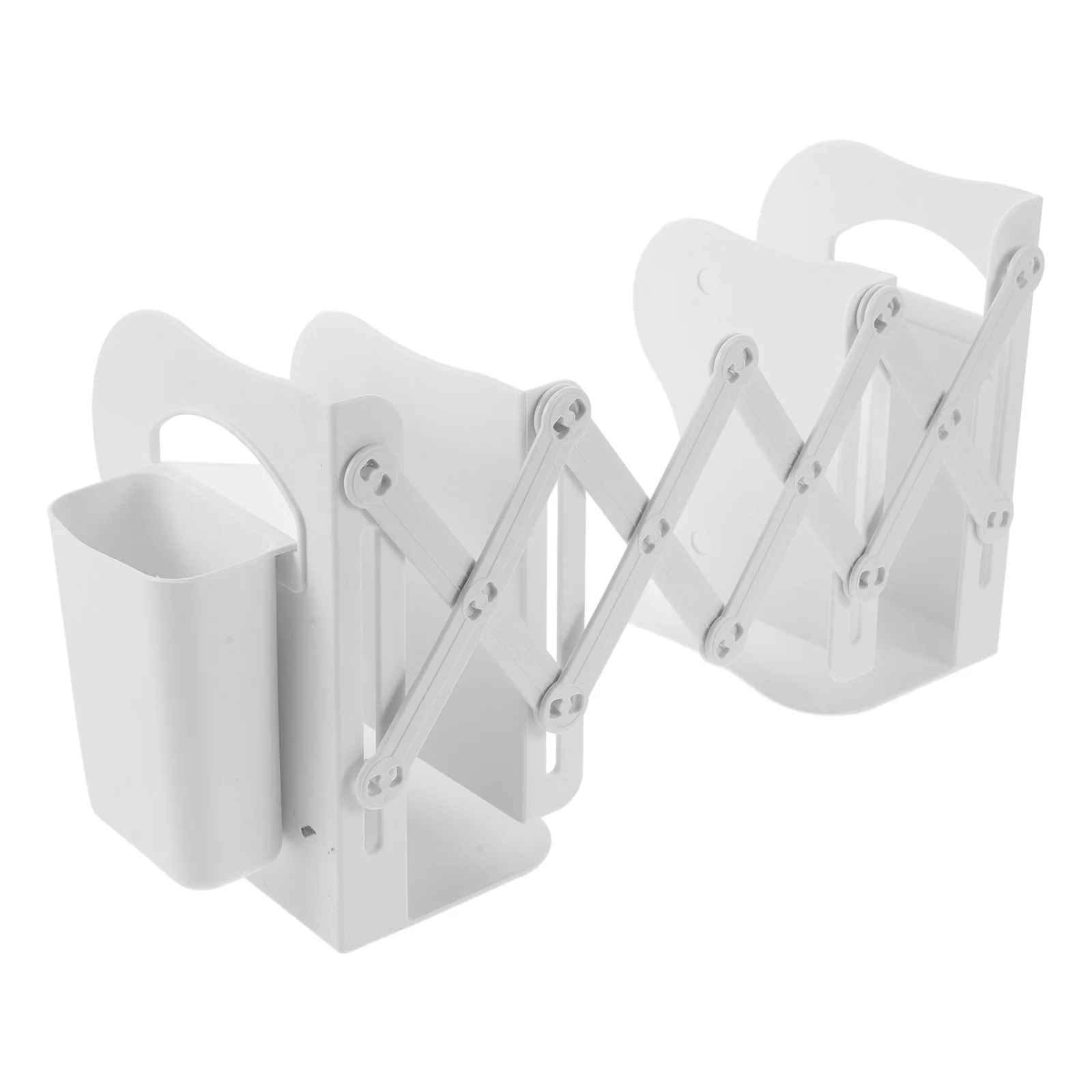 

Adjustable Bookends Book Holder Plastic Heavy Duty Expandable Desktop Organizer Pen Holder For Home Office School Desks Shelves