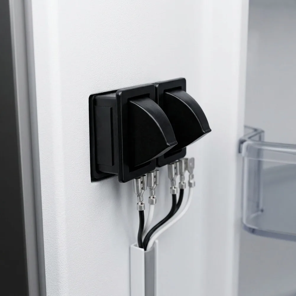 2PCS For Refrigerator Door Light Switch Assembly for Appliances with Splashproof Protection and 250V AC Rating