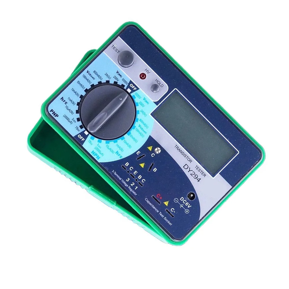 DY294 Digital Transistor DC Parameter Tester Capacitor Voltage Rating Meter For Diode MOSFET Thyristor Electronic Component Test