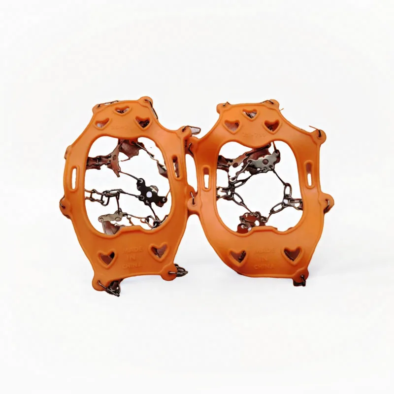 18 الأسنان تسلق الأشرطة للشتاء في الهواء الطلق المشي الجليد الصيد أحذية الثلوج عدم الانزلاق الأحذية المنغنيز الصلب أغطية الحذاء #6