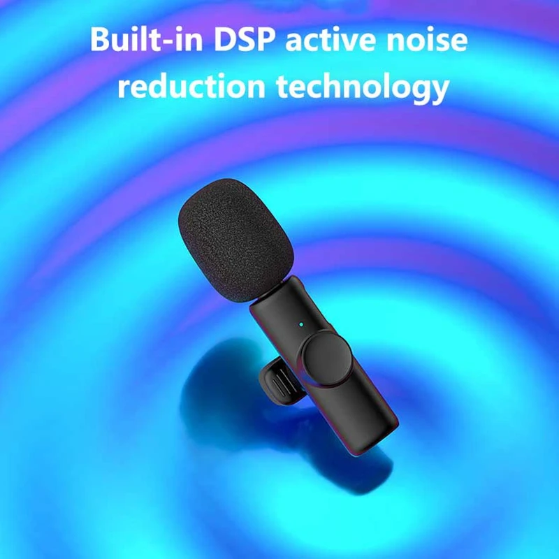 ميكروفون Xiaomi المحمول اللاسلكي Lavalier لتسجيل الصوت والفيديو، ميكروفون صغير لأجهزة iPhone والكمبيوتر المحمول وأندرويد وميكروفون الألعاب المباشر