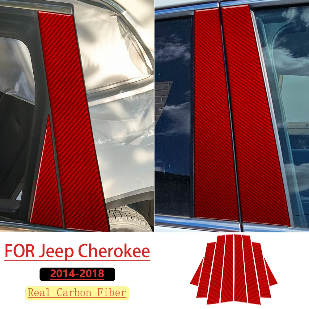 for-jeep-cherokee-2014-2018-car-window-b-pillars-trim-red-real-soft-carbon-fiber-car-interior-accessories-decoration-stickers