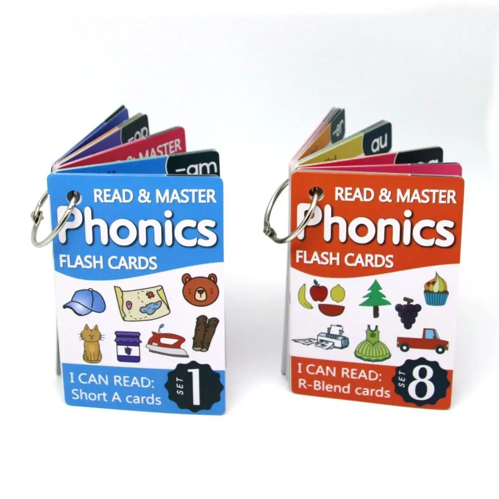 Vibrant Phonics Learning Flashcards CVC Words Boost Memory Alphabet Learning Cards Enhance Cognitive Skills Educational