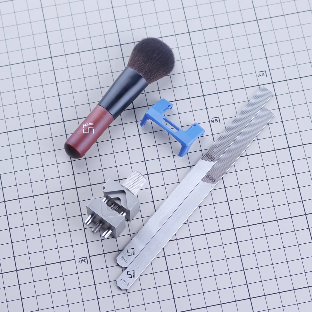 Lima de lijado modelo de acero inoxidable Potencia de corte súper 4 tamaños de partículas Las piezas de molienda de doble cara son rápidas y fáciles