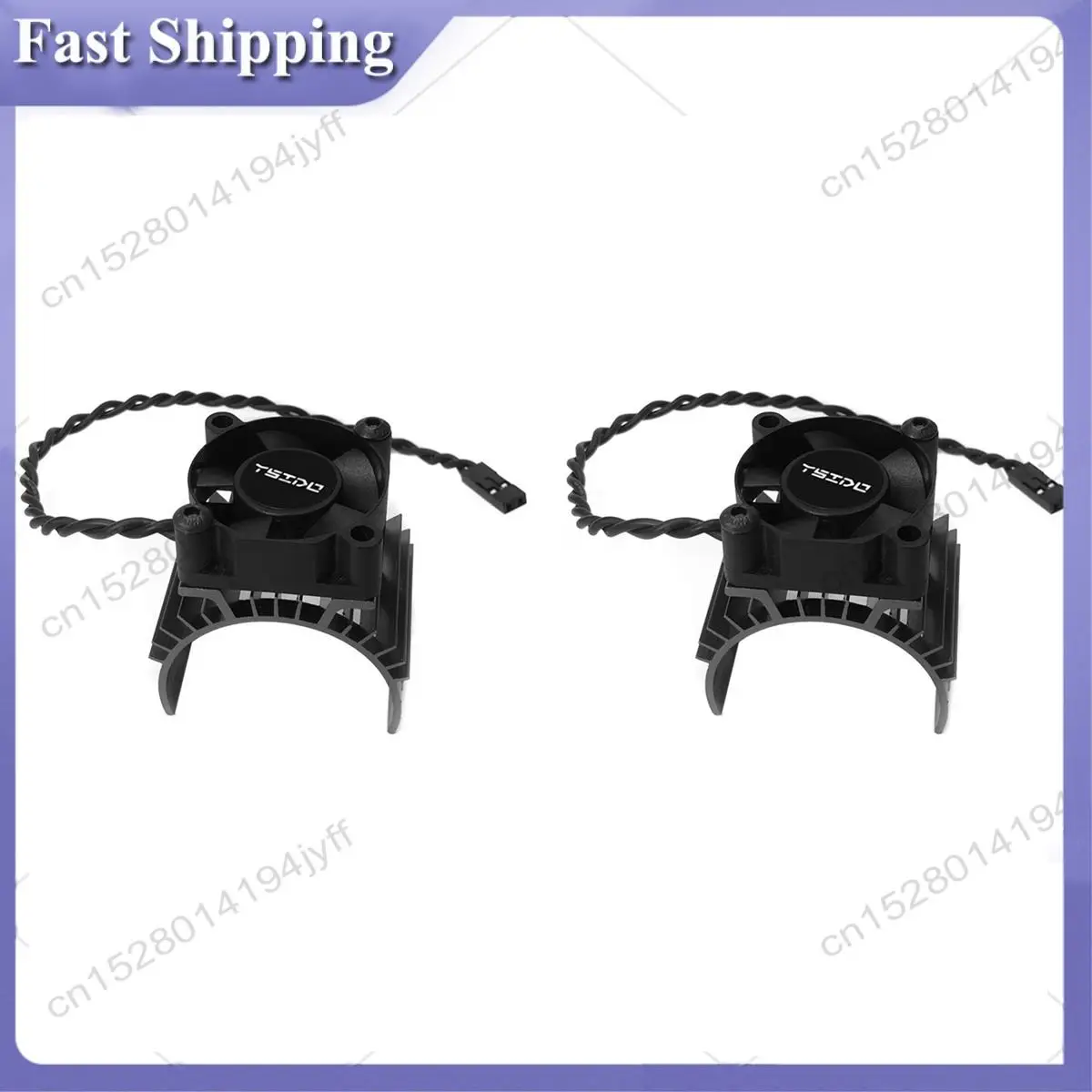 -ABDH 2X Motor Heatsink Cover Cooling Fan For Wltoys 144001 124019 124018 124016 104001 RC Car 540 550 3650 Motor Heat Sink,1