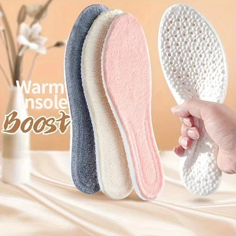 4 PCS EVA Warm Shock Absorption Comfortable Breathable Deodorant Insole Breathable, Shock Absorption, Arch Support Insertion