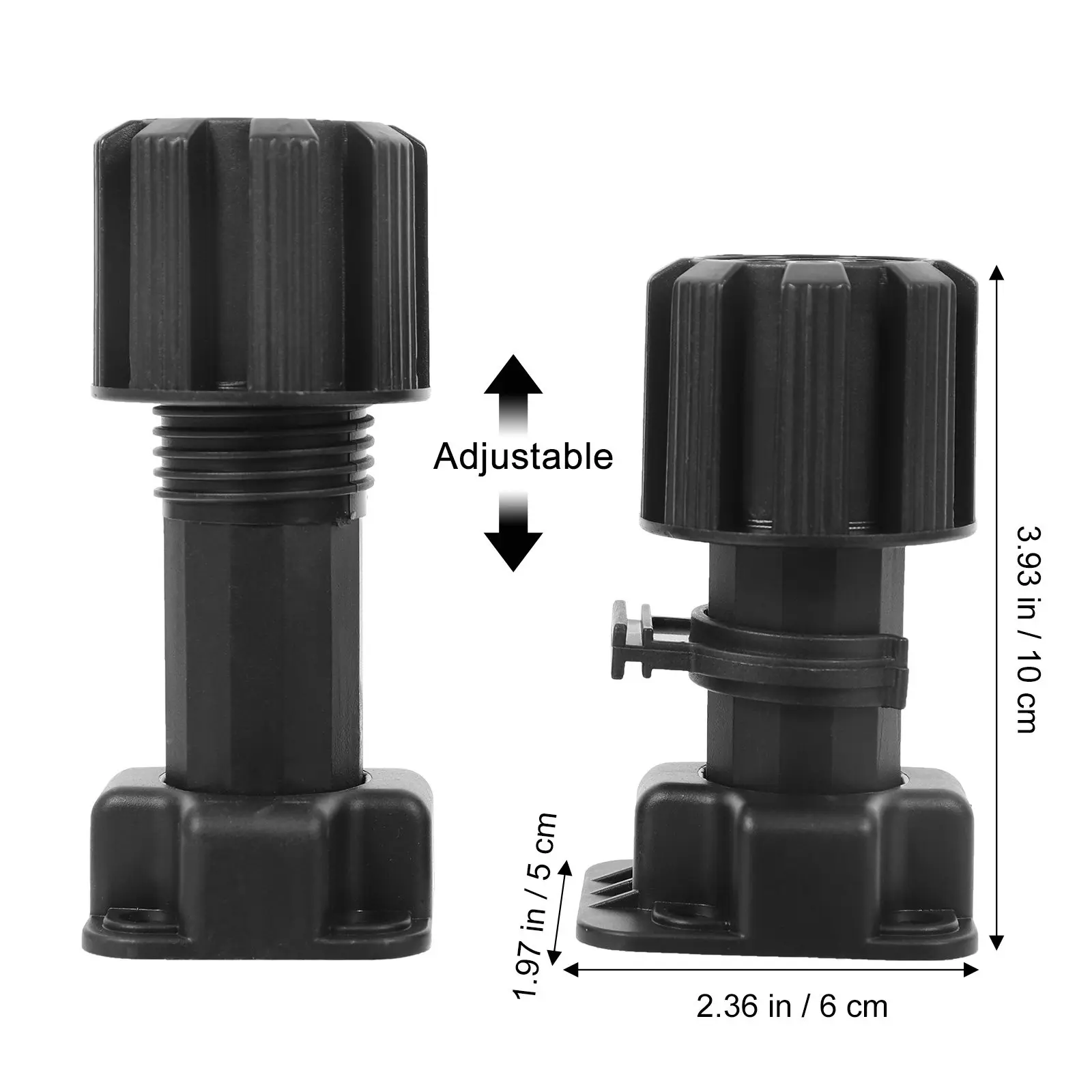 4pcs Adjustable Table Legs for Furniture, Cabinet, Kitchen, Dresser, Shelving – Heavy-Duty Support Feet